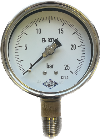 Stainless steel pressure gauge nd50 to 160