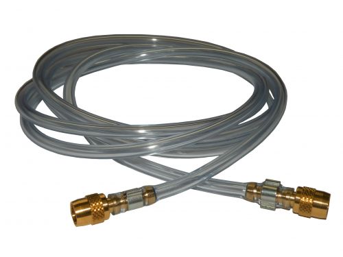 Lp hose assembly with nato female swivel fitting for purging